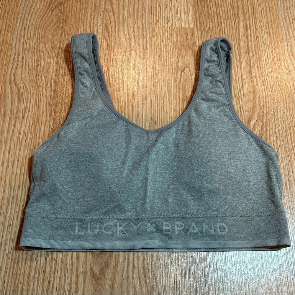 Lucky brand grey bralette large